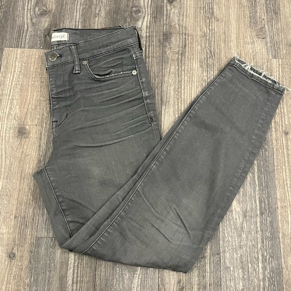 Madewell High Riser Gray Jeans